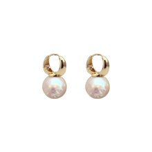 珍珠耳环轻奢高级感2025新款耳坠几何造型耳扣简约日常百搭