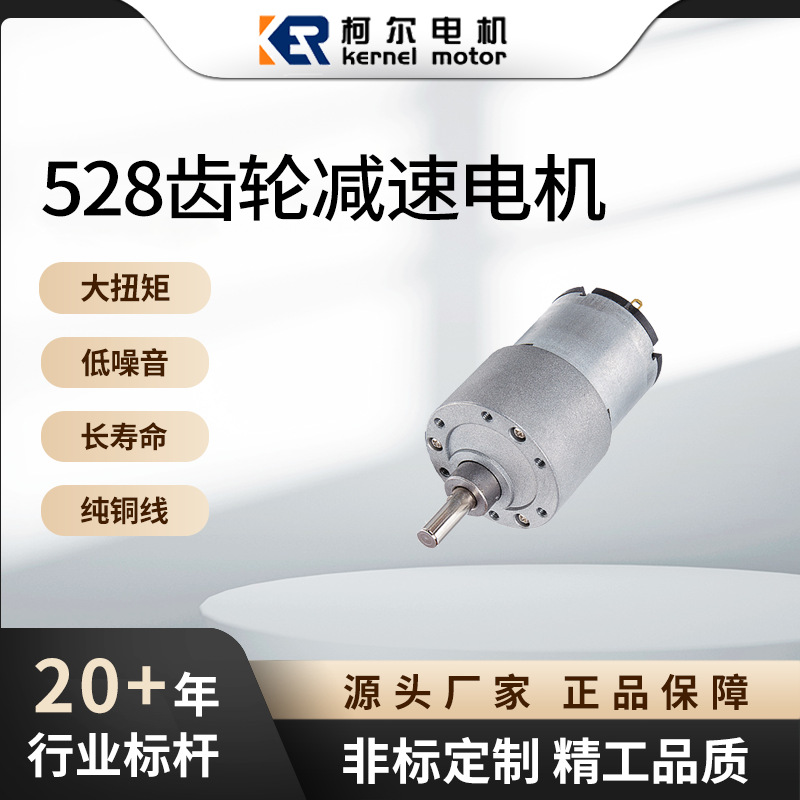 37B528直流减速电机 齿轮减速电机 儿童摇摇床设备电机厂家订货