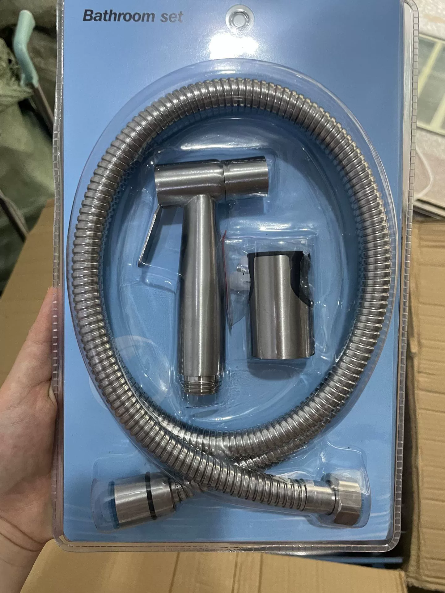 Костюм для мойки из нержавеющей стали 304 Кронштейн для шайбы Утолщенный взрывозащищенный костюм с трубкой Набор распылителей высокого давления для унитаза