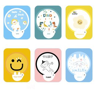 Cartoon Cute Dinosaur Duck Folding Group Fan Summer Small Fan Carry-on Children Student Hand Fan New Style