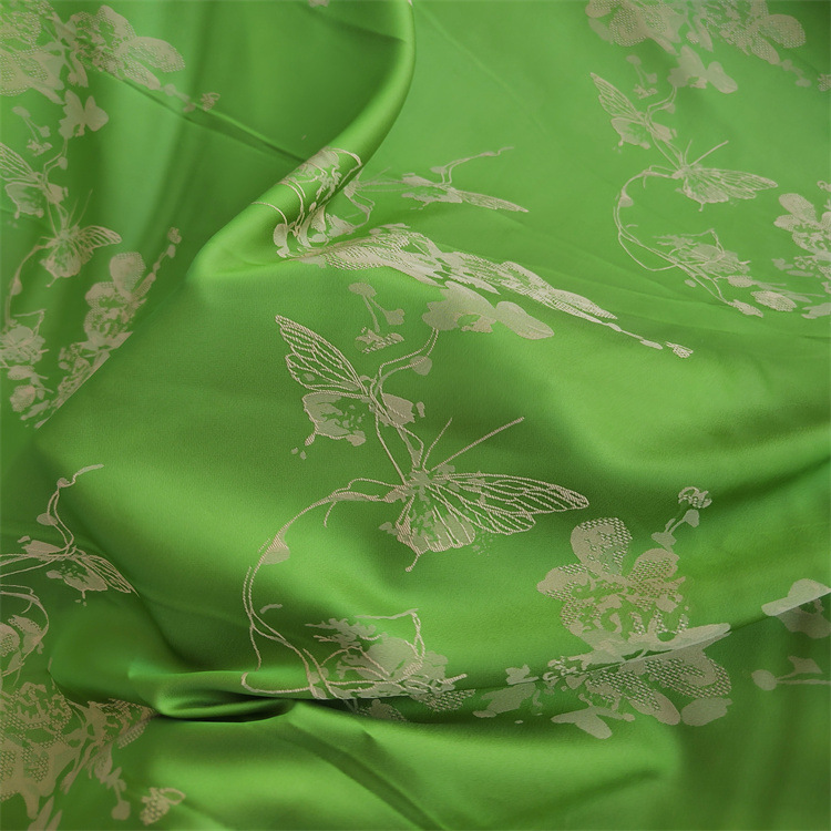 双色蝴蝶提花 齐花争艳阳离子提花裤装家居服连衣裙里布居家面料