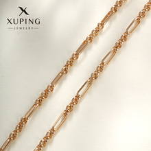 旭平铜合金镀金饰品 欧美INS金属冷淡风简约小众高级感素链项链女