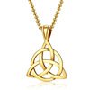 Pendant, golden necklace, wish, European style, simple and elegant design, 14 carat