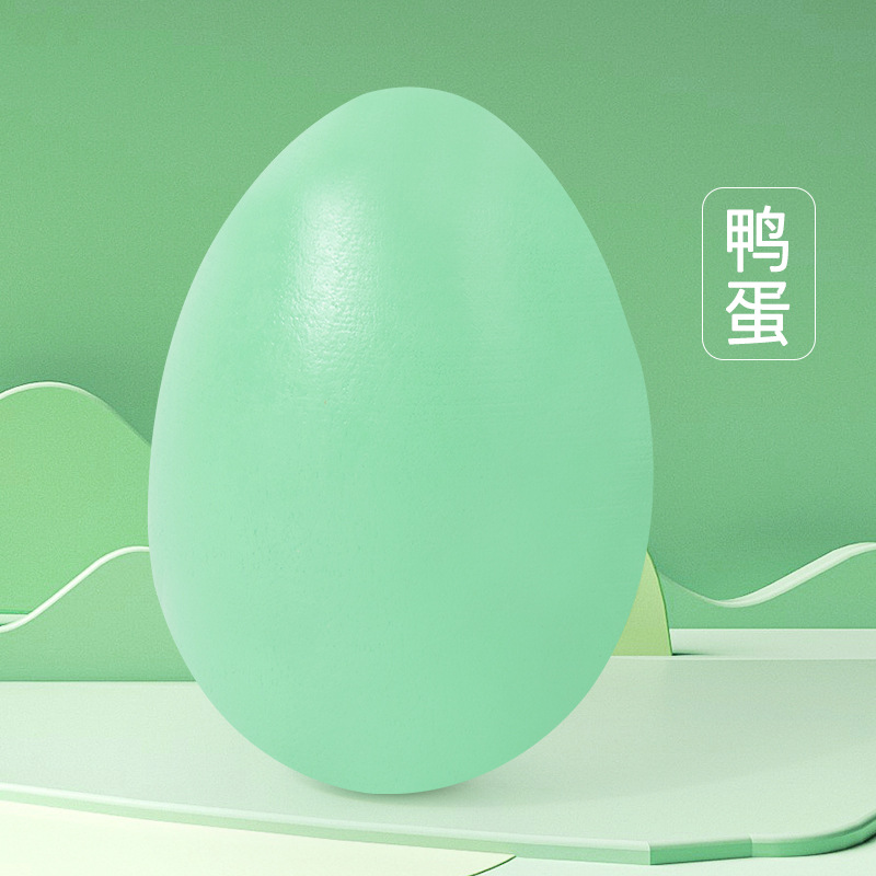 Venta caliente simulación de huevo de madera huevo de pato combinación de tres colores