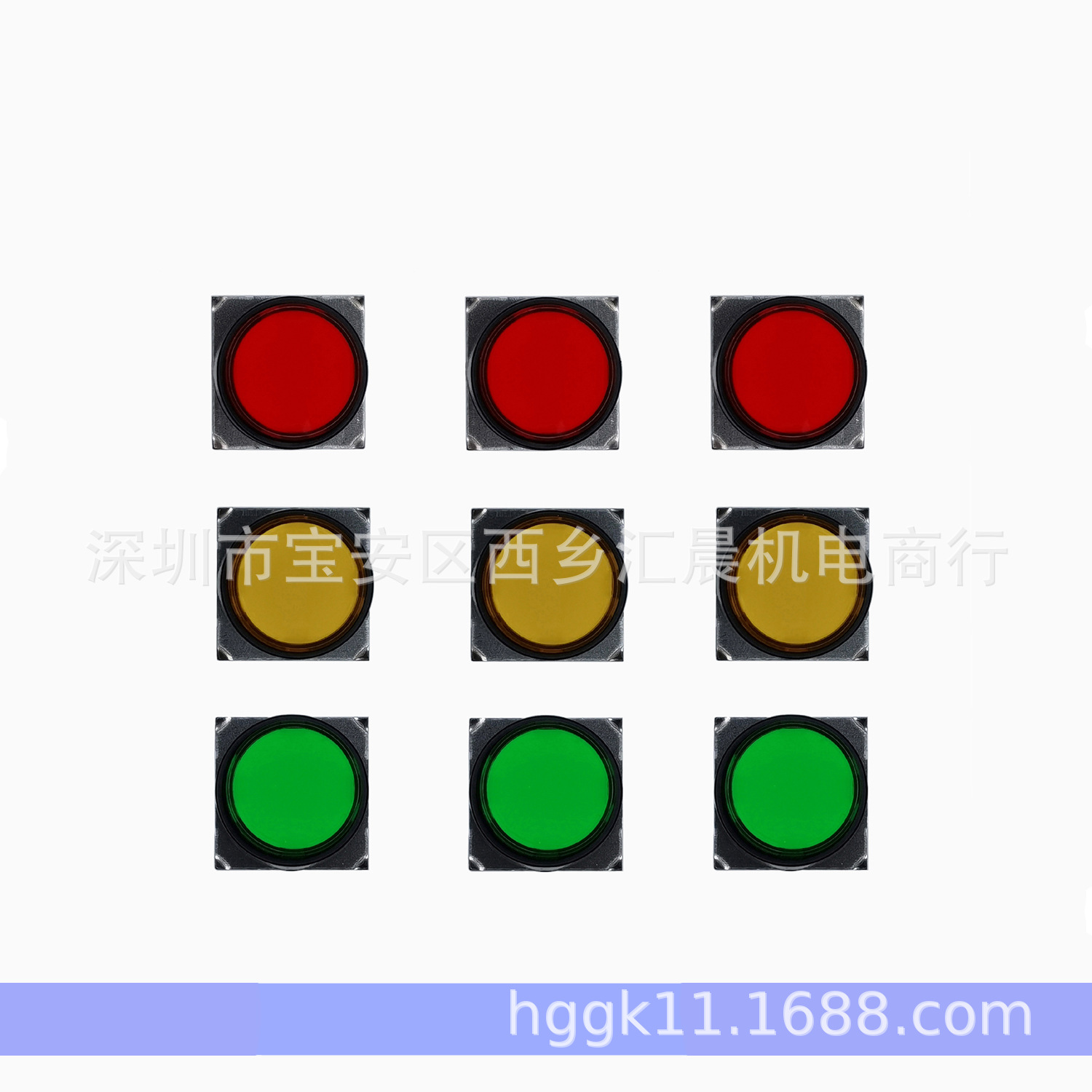 正品IDEC和泉按钮开关AL6M-M14YC圆形按钮5脚安装孔径16MM