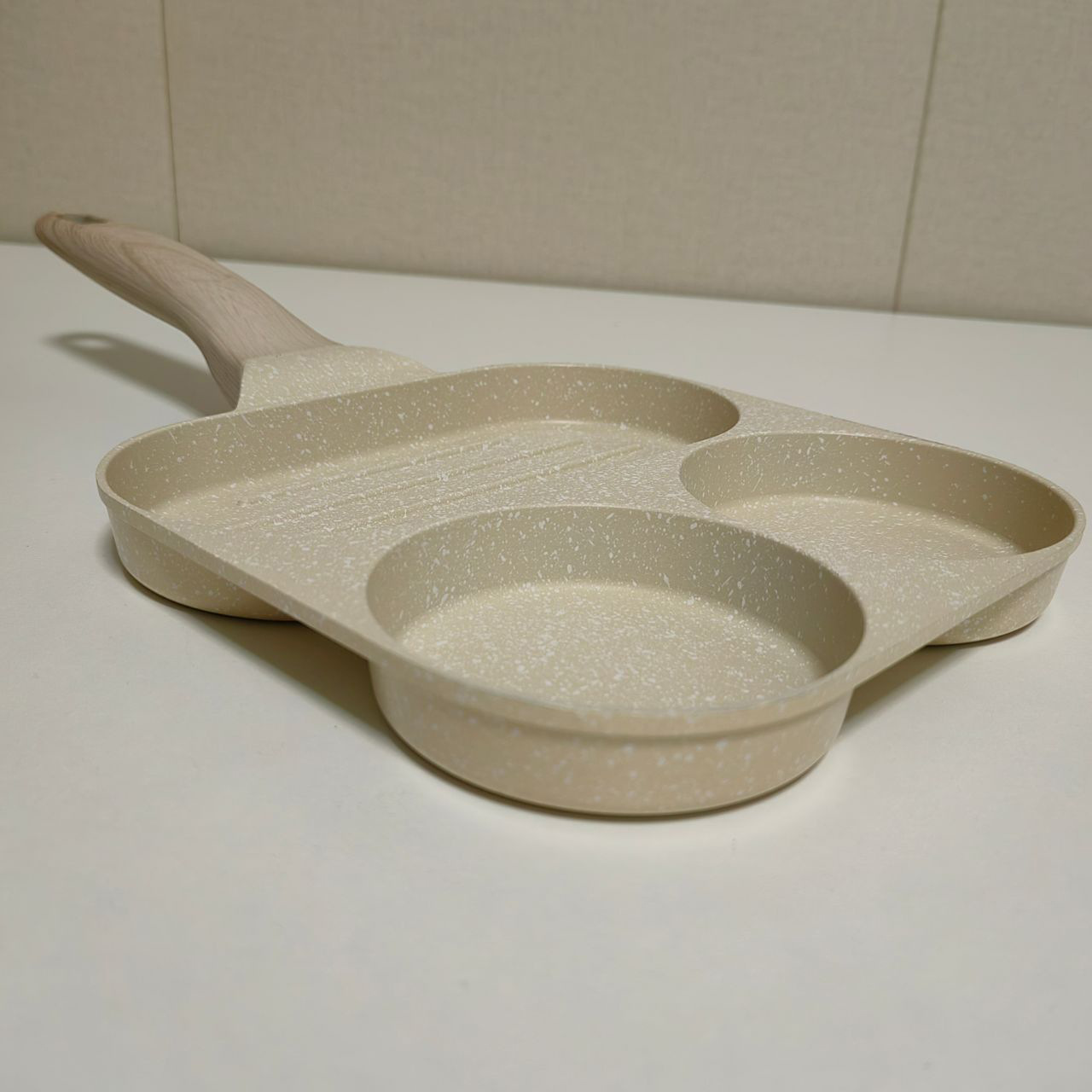 Fry Pan for Breakfast Egg Sandwich, Multifunctional Non-Stick Pan for Eggs, Hamburgers, Steak, Induction Cooker, Home Use