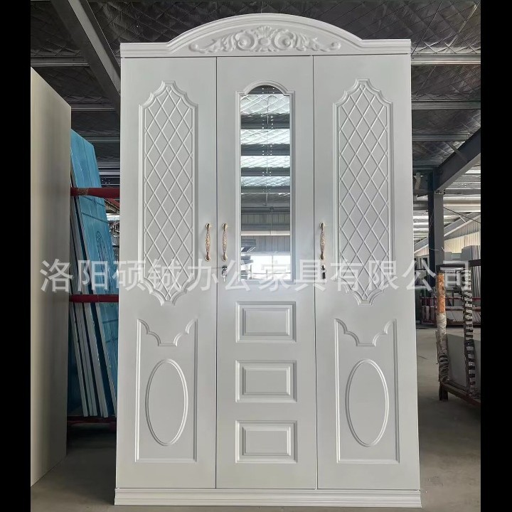 Armario de acero prensado para comercio exterior, armario grabado, armario metálico, armario para ropa de cama, armario estampado, armario de almacenamiento para dormitorio, armario cambiador.