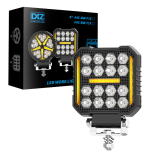 JM Новый черный самурай 4 дюйма 16LED квадратная рабочая лампа DRL с дневным багги фонарь вспомогательный фары через границу