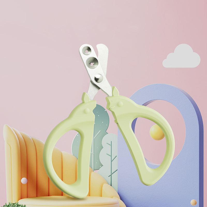 Macaron color para mascotas cortaúñas posicionamiento agujero redondo precisión gato cortaúñas perro doble agujero herramientas de belleza