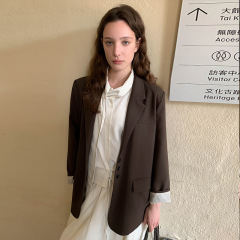 MOXI 十三行女装2025秋季新款韩版高级感西服女式小西装外套上衣
