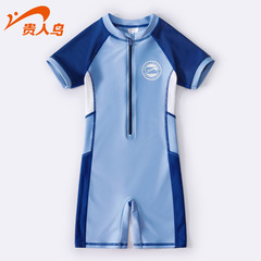 Children's Swimwear 2023 Summer New Boy Medium and Large Size Sun Protection Quick Dry One-piece Swimsuit Wholesale