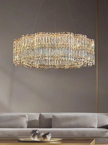 New French Light Luxury Crystal Chandelier Living Room Lamp Main Light Modern Minimalist Dining Room Bedroom Study Designer Lamp