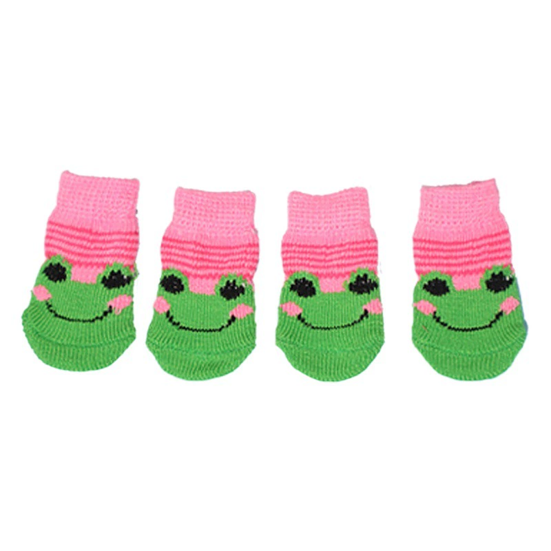 Трансграничные носки для домашних животных, уличные теплые Чехлы для обуви для собак, универсальные хлопковые носки для собак, устойчивые к царапинам, незамерзающие носки для маленьких собак