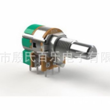 带开关旋转式合成碳膜电位器 R1210GSXAY带开关可调电位器