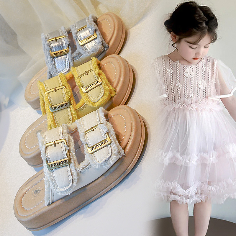 Children's summer fashionable women's slippers platform
