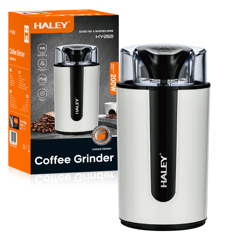 Haley European Standard Small Electric Coffee Bean Grinder Dry Grinding Cooking Machine Coffee Portable Grinder
