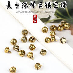 金属のチャイナドレスのボタンの中実の古銅の復古ボタンの金色の銀色の国風の唐の服装の漢服の高級な装飾のボタン
