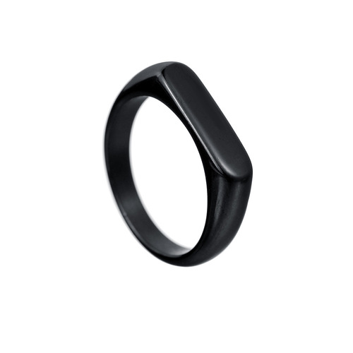 Cross-border new Amazon women's 4MM wide cast plain ring ins cold talk style niche jewelry popular titanium steel ring