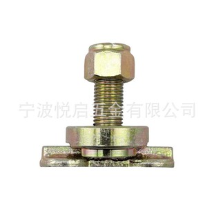 Aluminum Track Lock Buckle Duffel Bag Fixed Threaded Hasp L Track Rail Heavy Duty Forged Threaded Nails