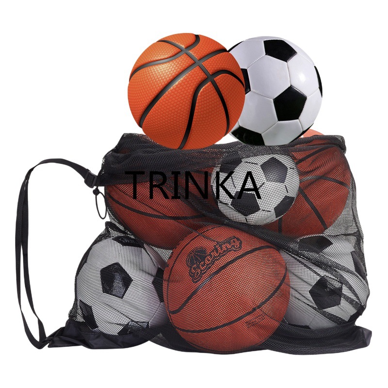 Extra Large Capacity Basketball Football Storage Bag Single Nylon Bag Drawstring Football Packing Bag Drawstring Bag Net