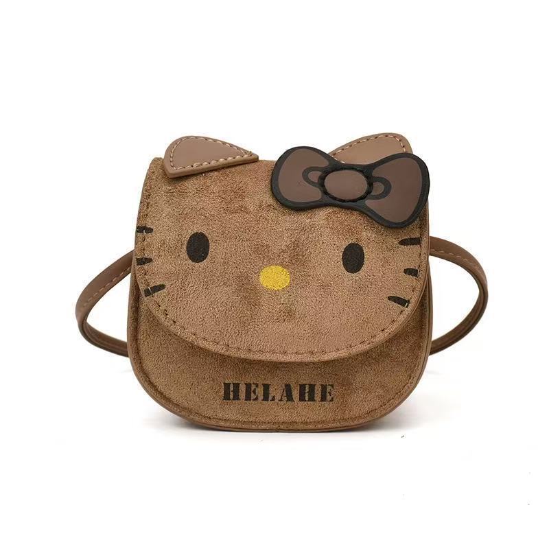 韩版复古卡通kitty猫单肩包包女可爱百搭斜挎包时尚质感迷你背包|undefined