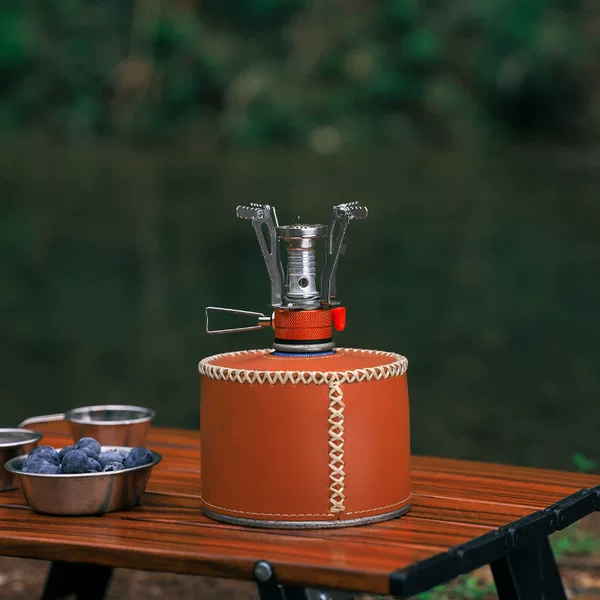 Outdoor Portable Stove, Cooking Utensils, Camping All-In-One Mini Stove with Electronic Ignition, Travel and Picnic Supplies