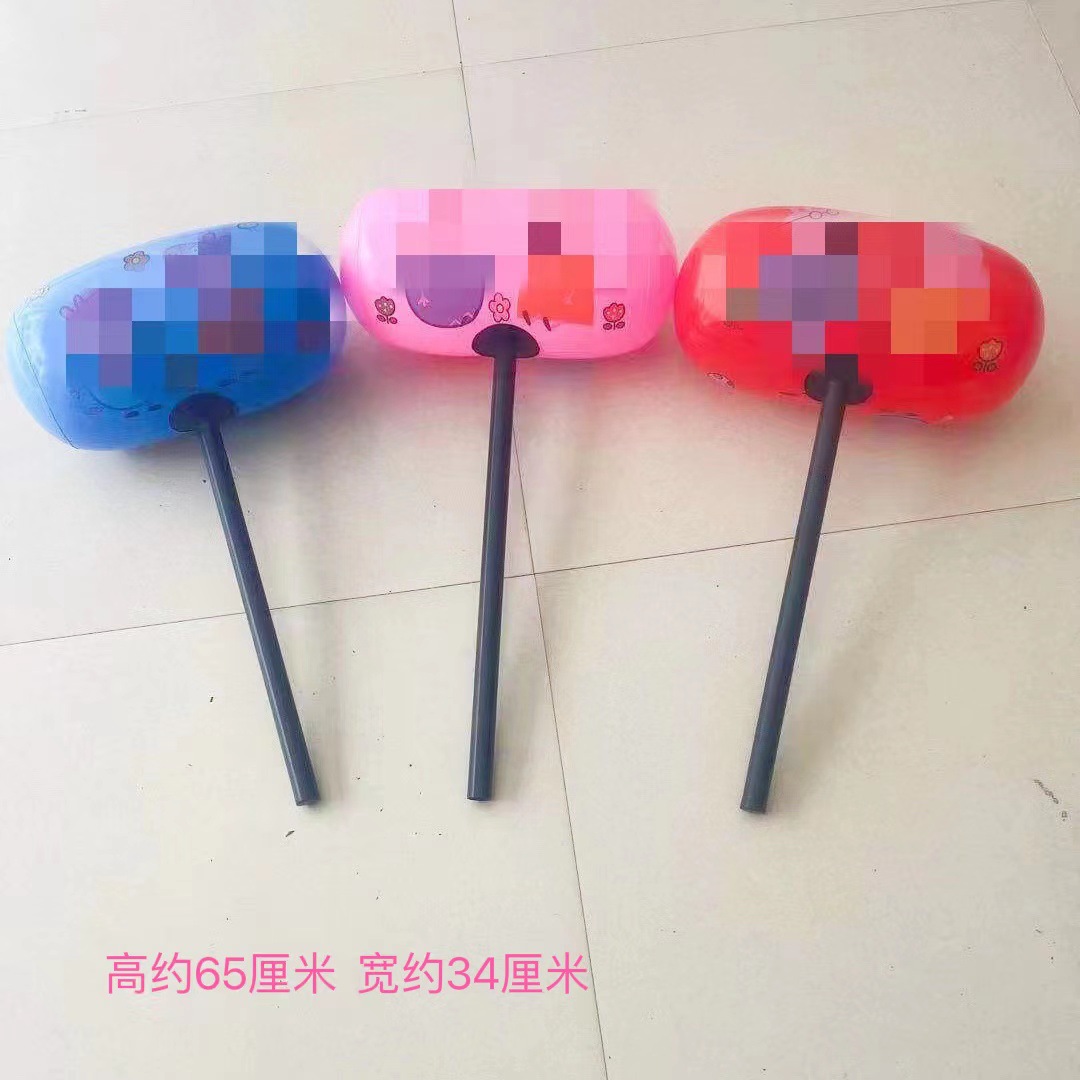 Push inflatable hammer color inflatable toy hammer thickened thousand ton hammer large inflatable hammer ball wholesale