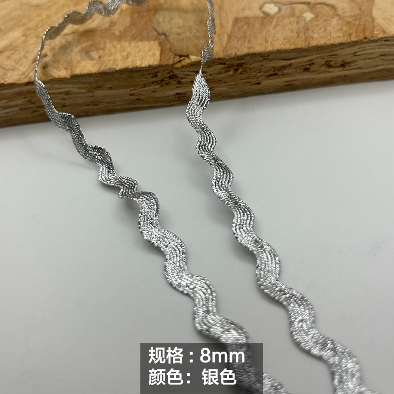 0,8 cm * plata * 25m/rollo