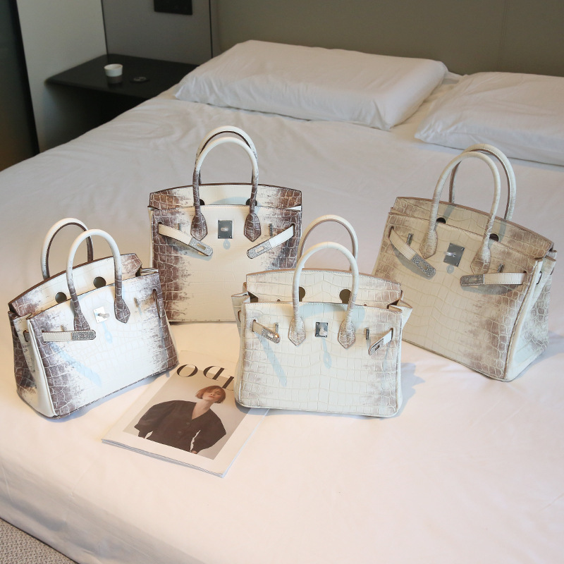 Himalaya Platinum Bag 2026 New Crocodile Pattern Handbag Shoulder Crossbody Bag H Brand Kelly Luxury Women's Bag