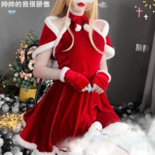 Christmas costume red Christmas dress�}�Q���Ը��}�Q�B��ȹ