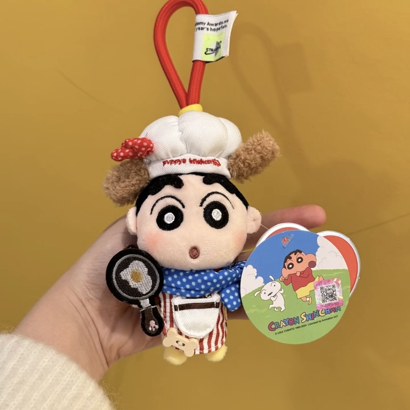 本物のクレヨンしんちゃんバッグペンダントかわいいぬいぐるみ漫画人形キーホルダースクールバッグペンダント学生ギフト|undefined