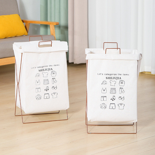 Stylish and High-Quality Laundry Hamper with Ins Style, Foldable Laundry Basket for Dirty Clothes Storage, Household Laundry Bag and Basket, Toy Bin