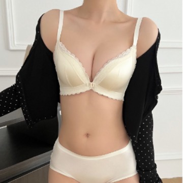 Ventas directas de fábrica comercio electrónico transfronterizo Sudeste de Asia Vietnam Tailandia damas forjado francés hebilla delantera convergente sujetador de texto cómodo