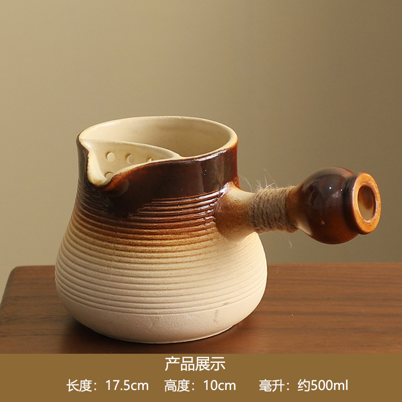 Juego de Tetera y Estufa para Té de Cerámica para Hogar y Exteriores