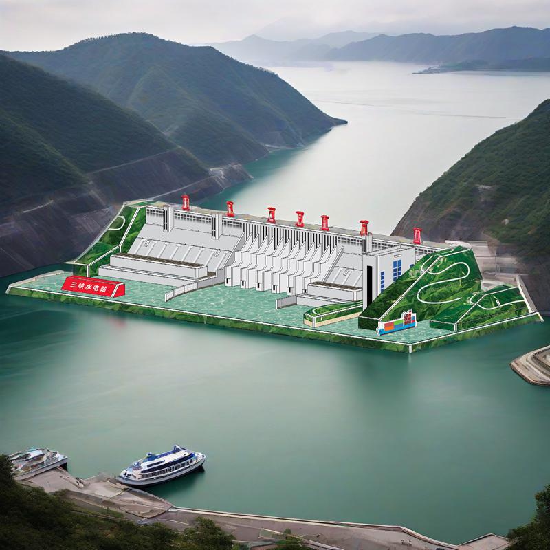 爱尚拼立体拼图三峡大坝水电站3D静态模型早教益智比赛科教玩具