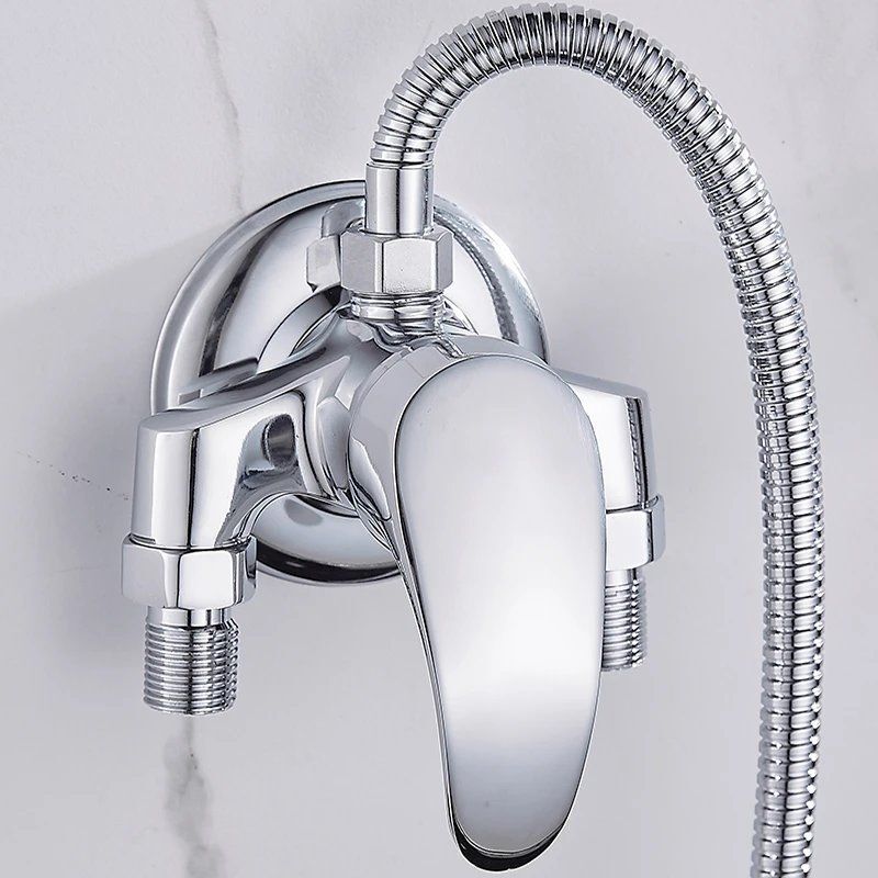All copper open-mounted shower mixing valve shower faucet switch bathroom solar mixing valve water heater accessories