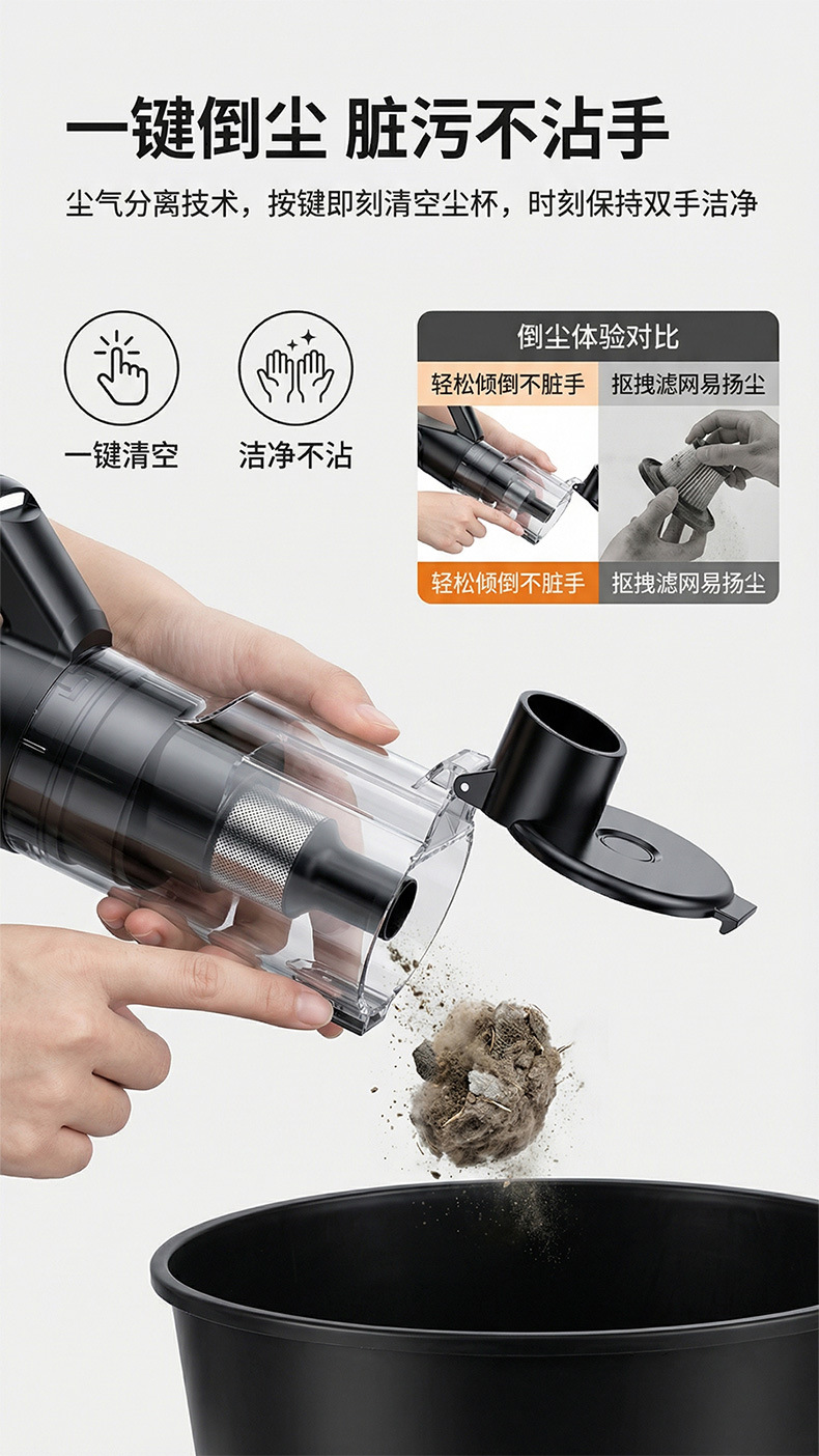 Wireless Car Vacuum Cleaner Amazon Car and Home Use Cordless Portable High Suction High Power Handheld Vacuum Cleaner