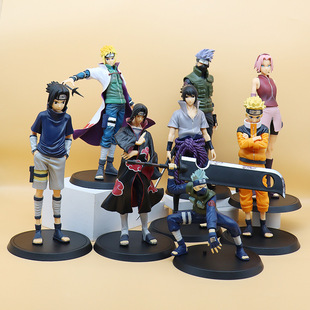 Anime Naruto hand-held broadsword Kakashi Uchiha Mustang Sasuke Naruto 4th Generation Watergate Sakura Ornaments