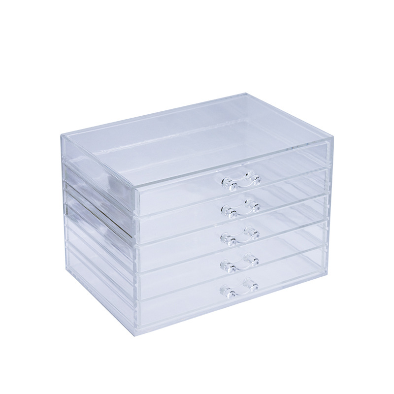 Accesorios de herramientas de uñas de acrílico caja de almacenamiento de gran capacidad cajón en capas caja de taladro de uñas clasificación caja de presentación