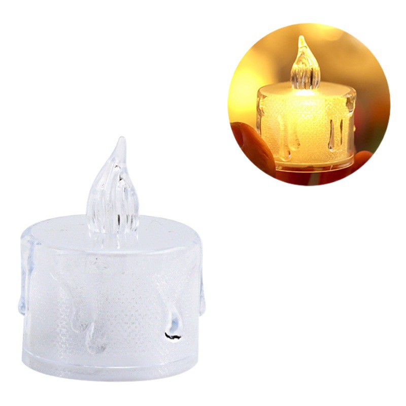 Vela electrónica LED transparente, sin humo, romántica, para propuestas y cumpleaños – Mayorista de Yiwu