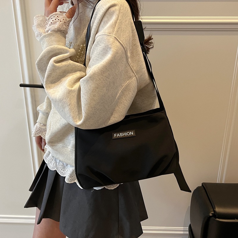 Capacious one-shoulder bag