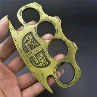 Thickened Evil Finger Tiger Four-Finger Hand Brace Zinc Alloy Self-Defense First Aid Car Escape Window Breaker Iron Fist