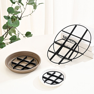 Round flower pot foot pot insulation bottom support plastic base bottom cushion support pot breathable anti-rot root