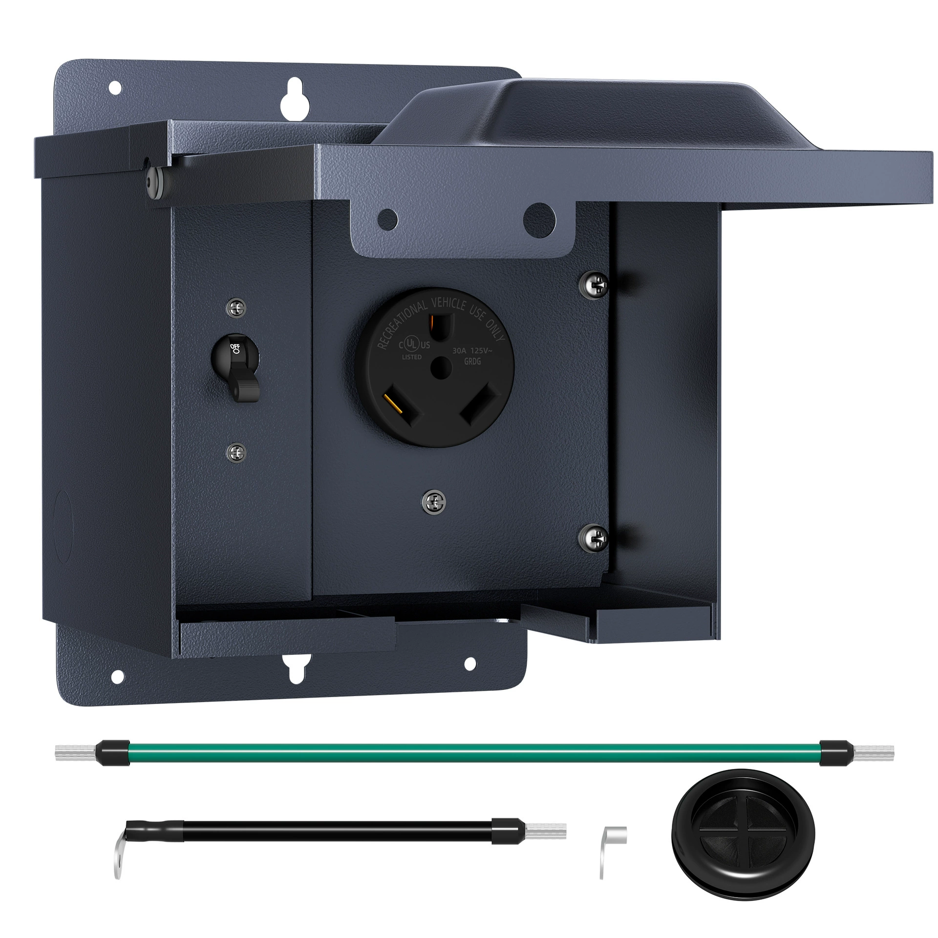 POP-1 30A трансграничная электронная коммерция Горячая продажа распределительная коробка RV Американская распределительная коробка RV Открытый распределительный шкаф RV