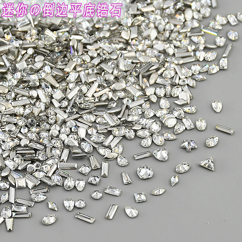 5A Flat-Bottomed Zircon White Non-Fading Full-Batch Sparkling Diamond Press-On Nails DIY Rhinestone Decoration Rhombus Nail Art Rhinestones 5A Flat-Bottomed Zircon White Non-Fading Full-Batch Sparkling Diamond Press-On Nails DIY Rhinestone Decoration Rhombus Nail Art Rhinestones