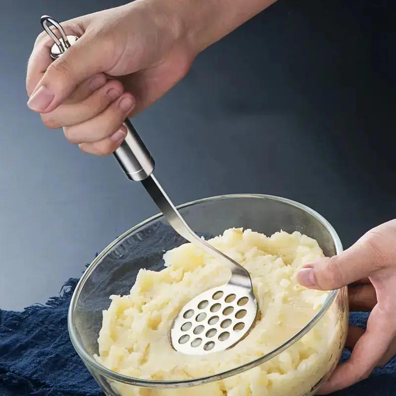 【Available for delivery in Xinjiang】Yam puree grinding spoon, masher, presser, stainless steel potato masher