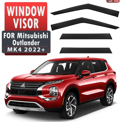 Rain shield — Sport Window visor - standard-packing-without-logo-outlander-mk4-2022-plexiglas-no-bright-strips-rain-shield