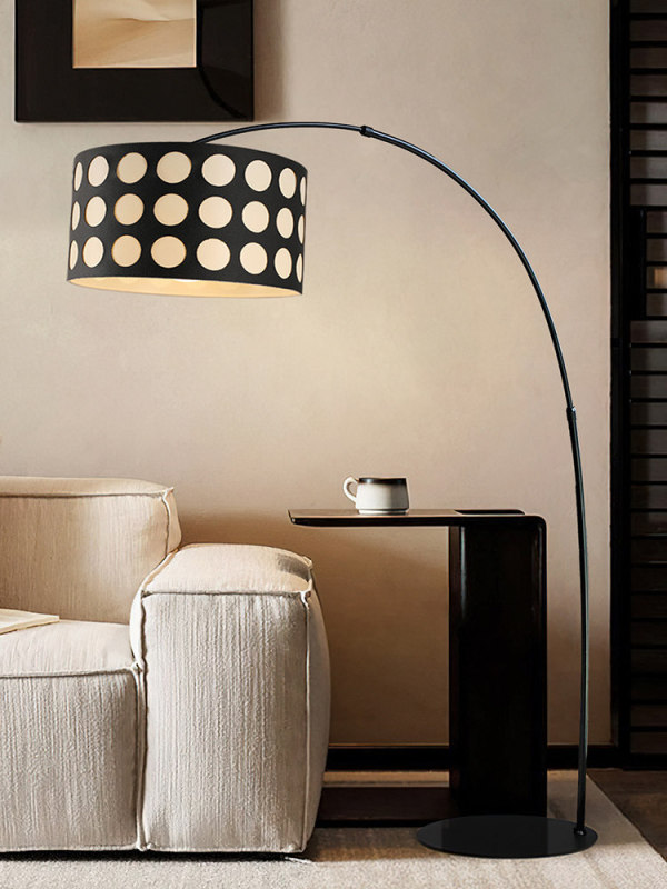 Nordic Fishing Lamp Floor Lamp for Living Room, High-End Designer Mid-Century French New Bedroom Vertical Vintage Table Lamp