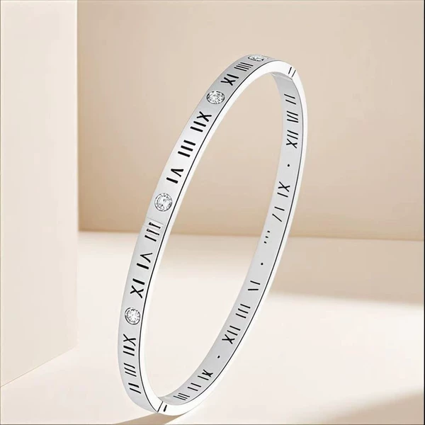 16-E-1 steel color Roman digital bracelet