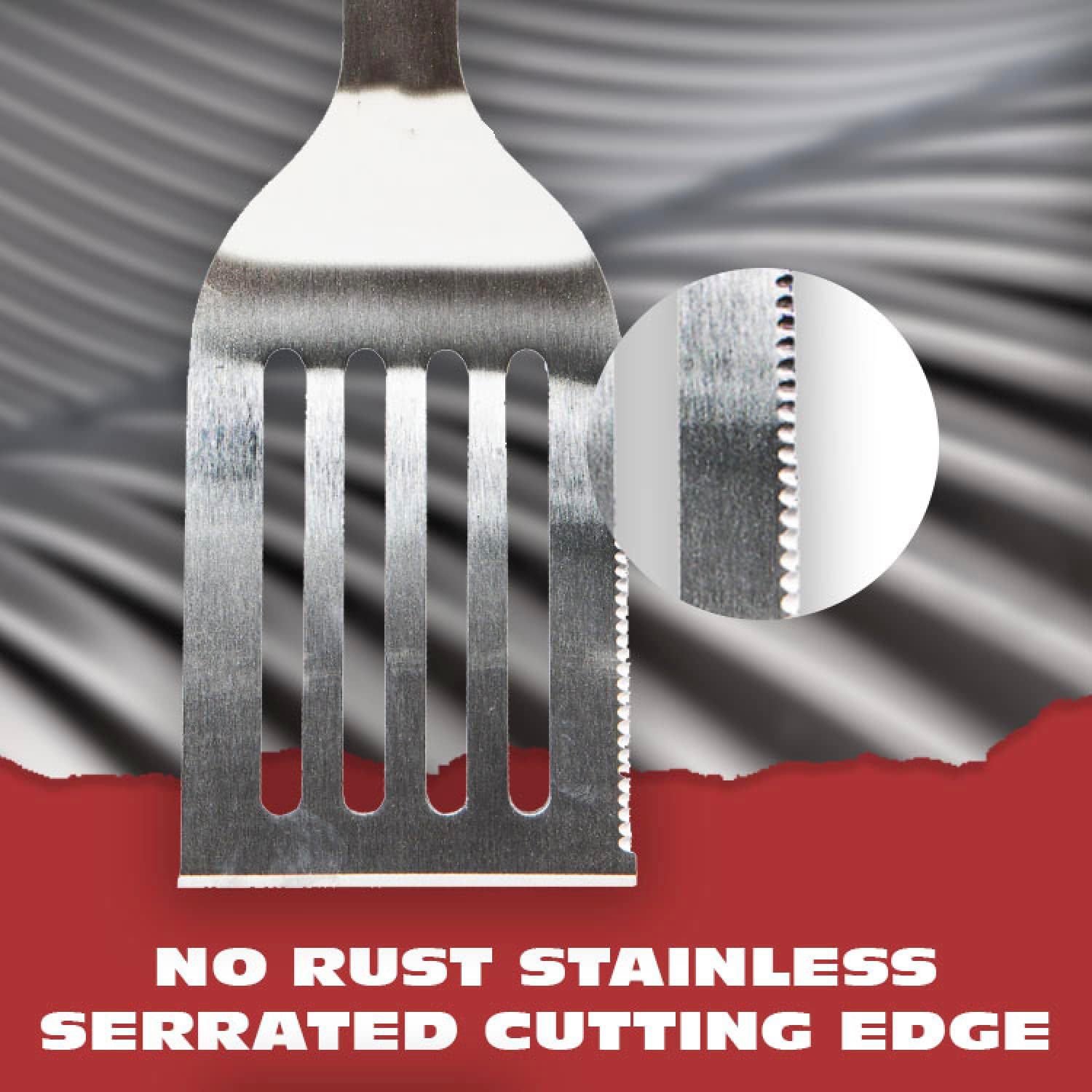 Amazon fabricante de acero inoxidable parrilla al aire libre salvaje beber herramientas traje barbacoa con mango de madera barbacoa combinación traje